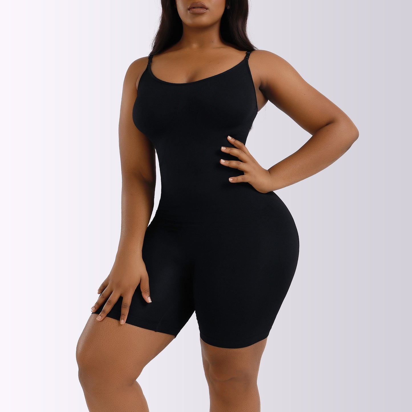 LVUBODY Bodysuit Mid Thigh Butt Lifter Body Shaper Shorts