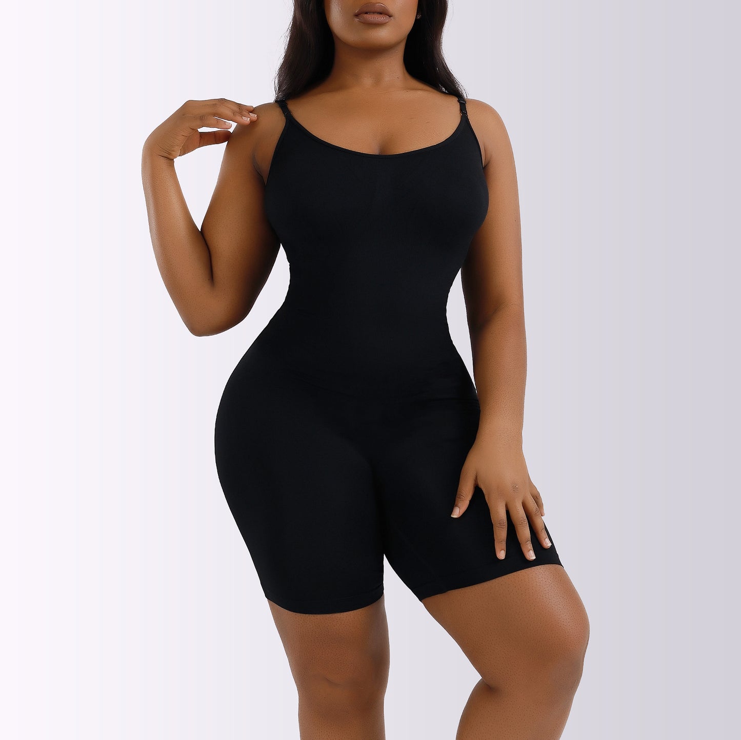 LVUBODY Bodysuit Mid Thigh Butt Lifter Body Shaper Shorts