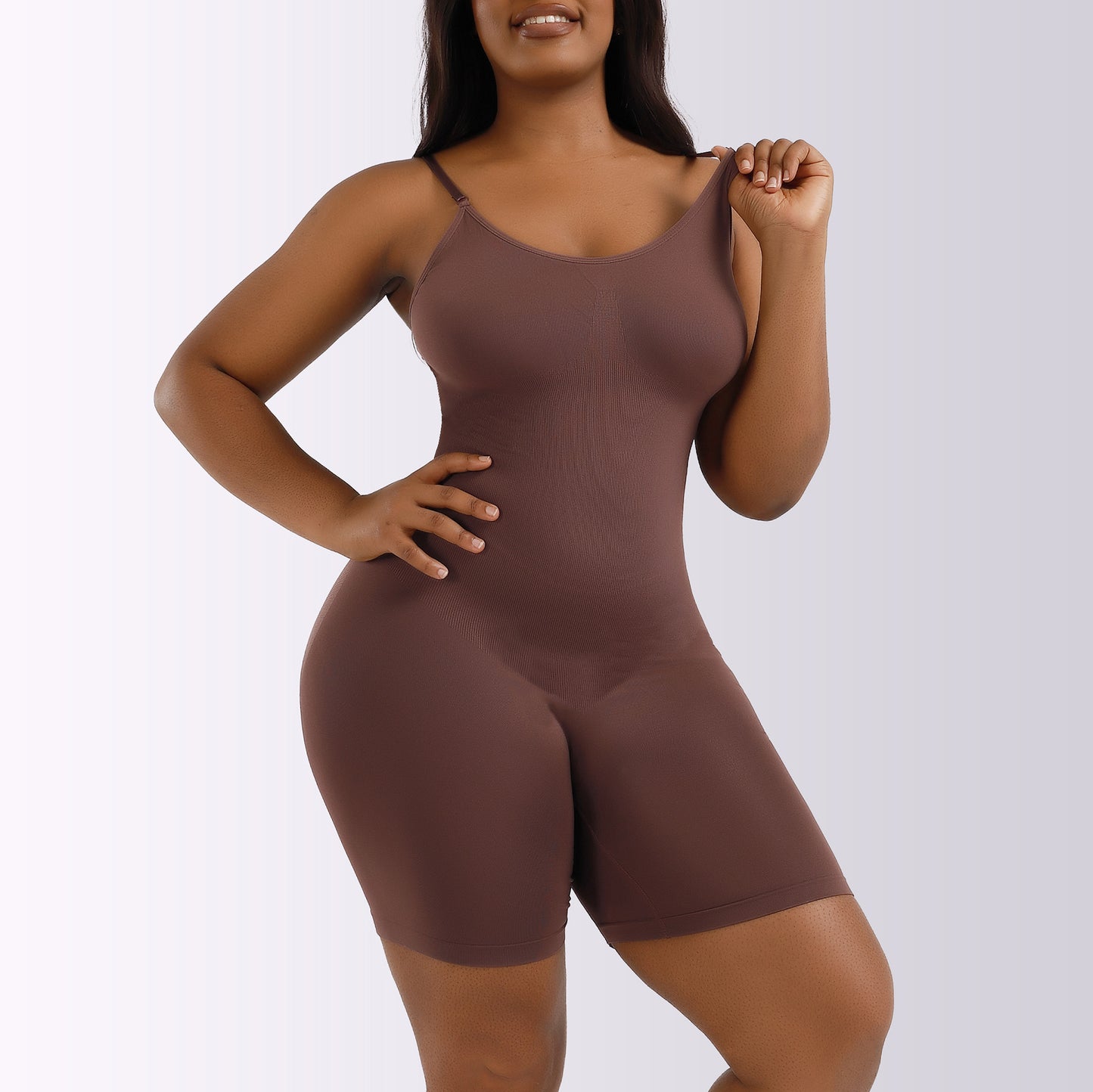 LVUBODY Bodysuit Mid Thigh Butt Lifter Body Shaper Shorts