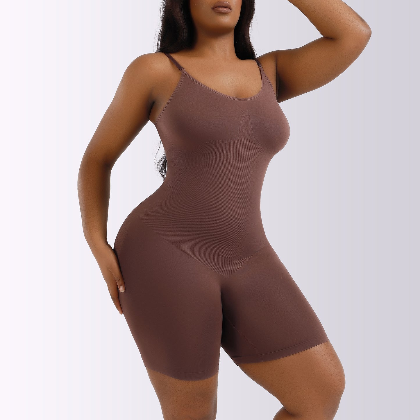 LVUBODY Bodysuit Mid Thigh Butt Lifter Body Shaper Shorts