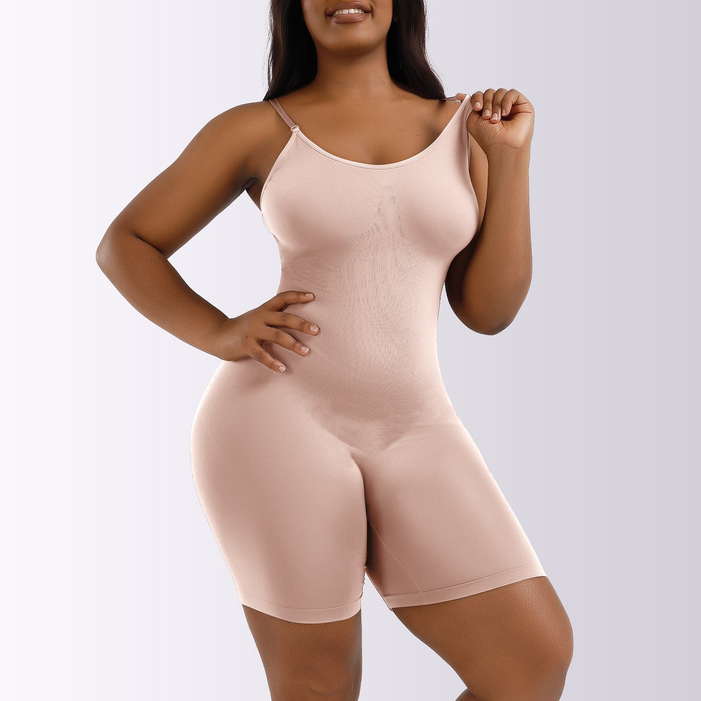 LVUBODY Bodysuit Mid Thigh Butt Lifter Body Shaper Shorts