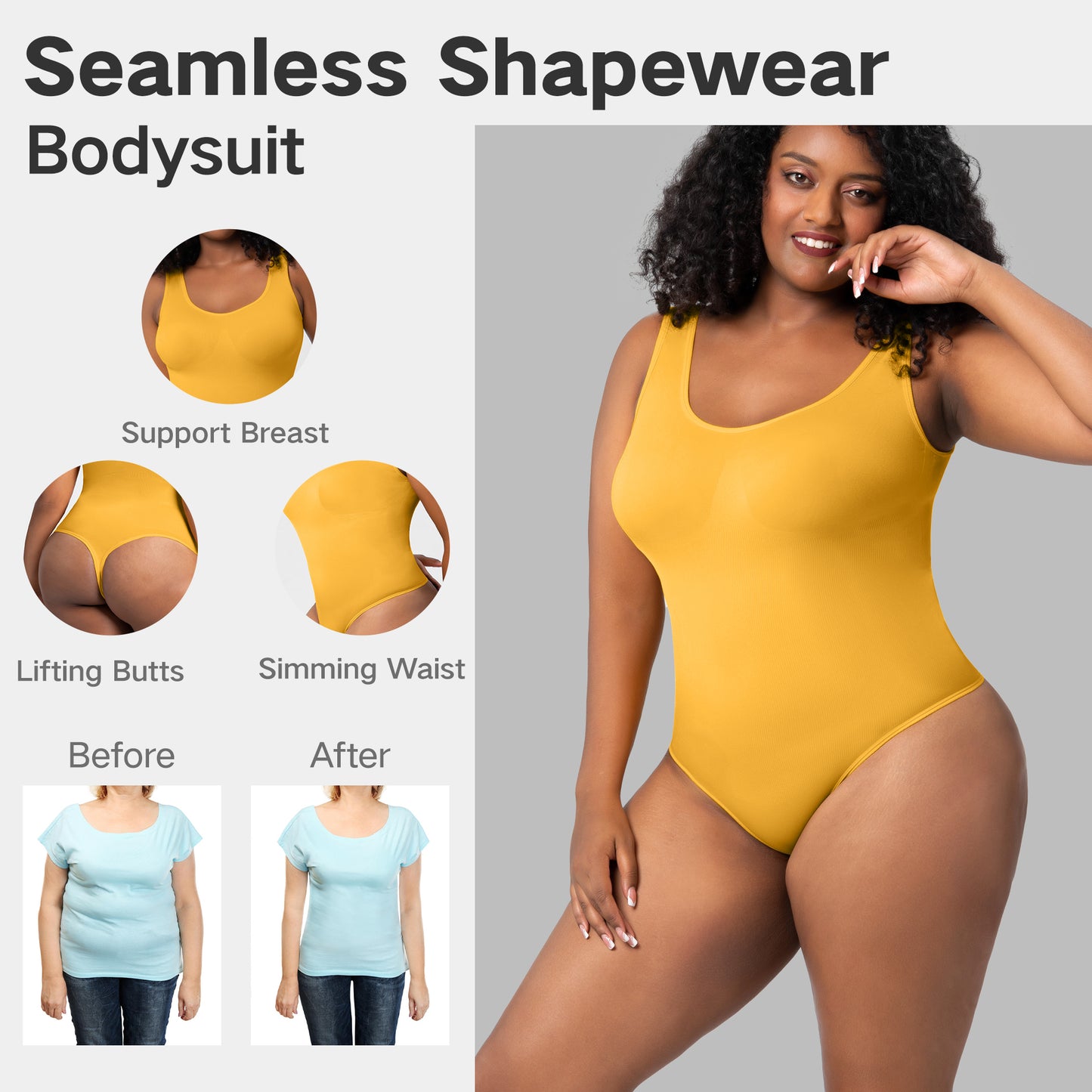 LVUBODY Shapewear for Women Seamless