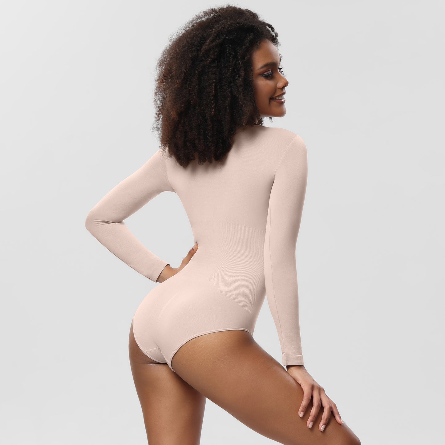 LVUBODY Bodysuits Square Neck Long Sleeve