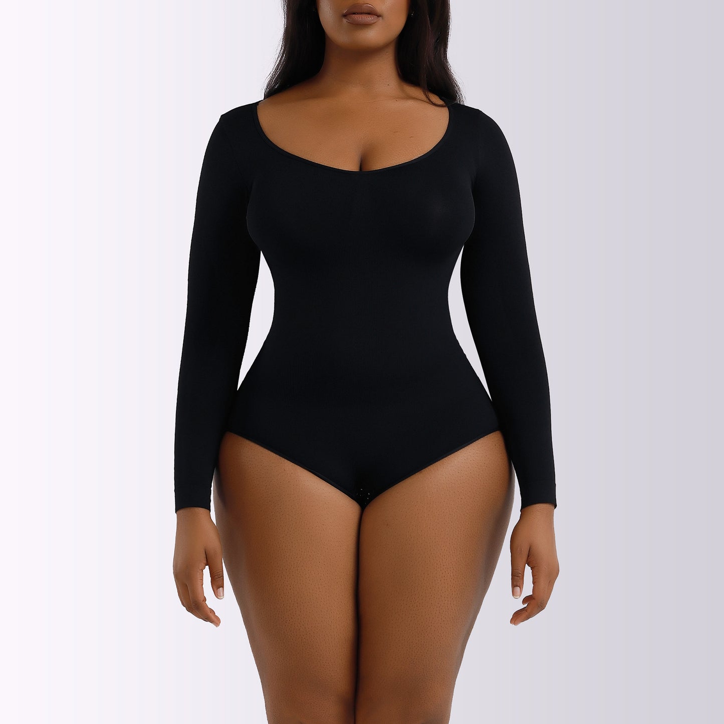 LVUBODY Bodysuits Square Neck Long Sleeve