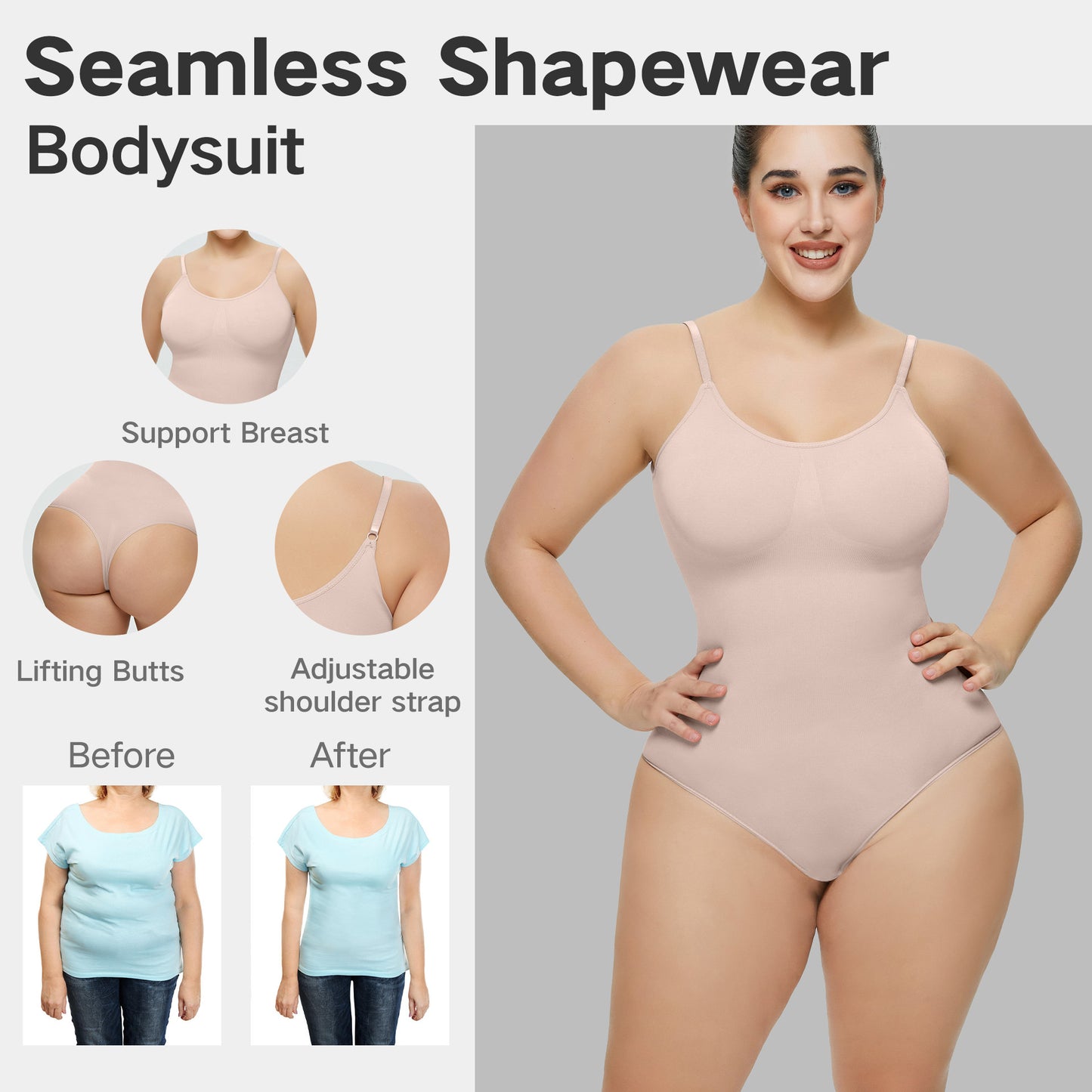 LVUBODY Shapewear for Women Seamless