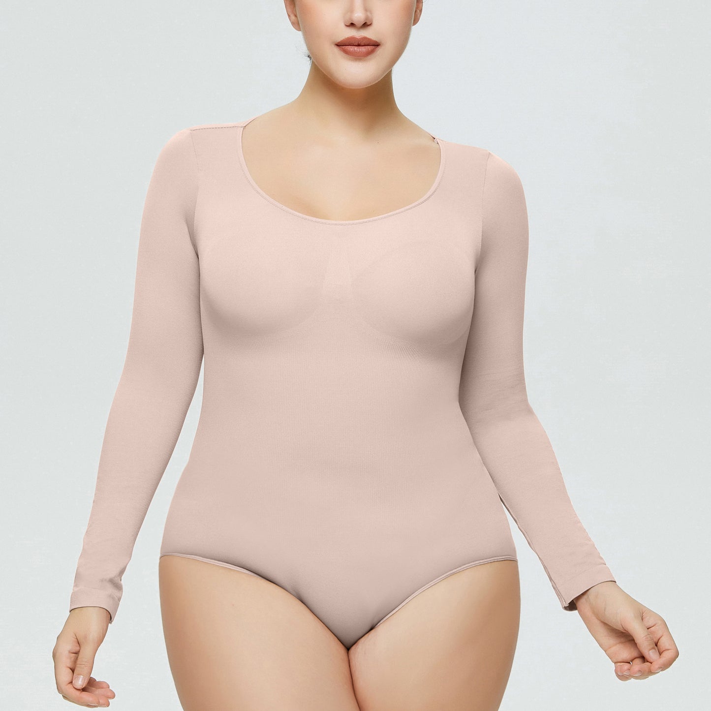 LVUBODY Bodysuits Square Neck Long Sleeve