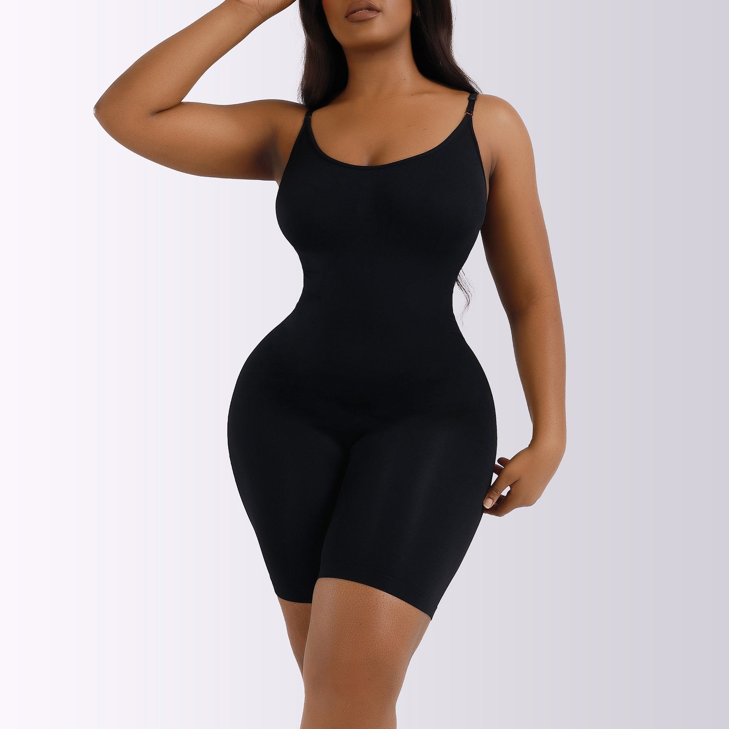 LVUBODY Bodysuit Mid Thigh Butt Lifter Body Shaper Shorts