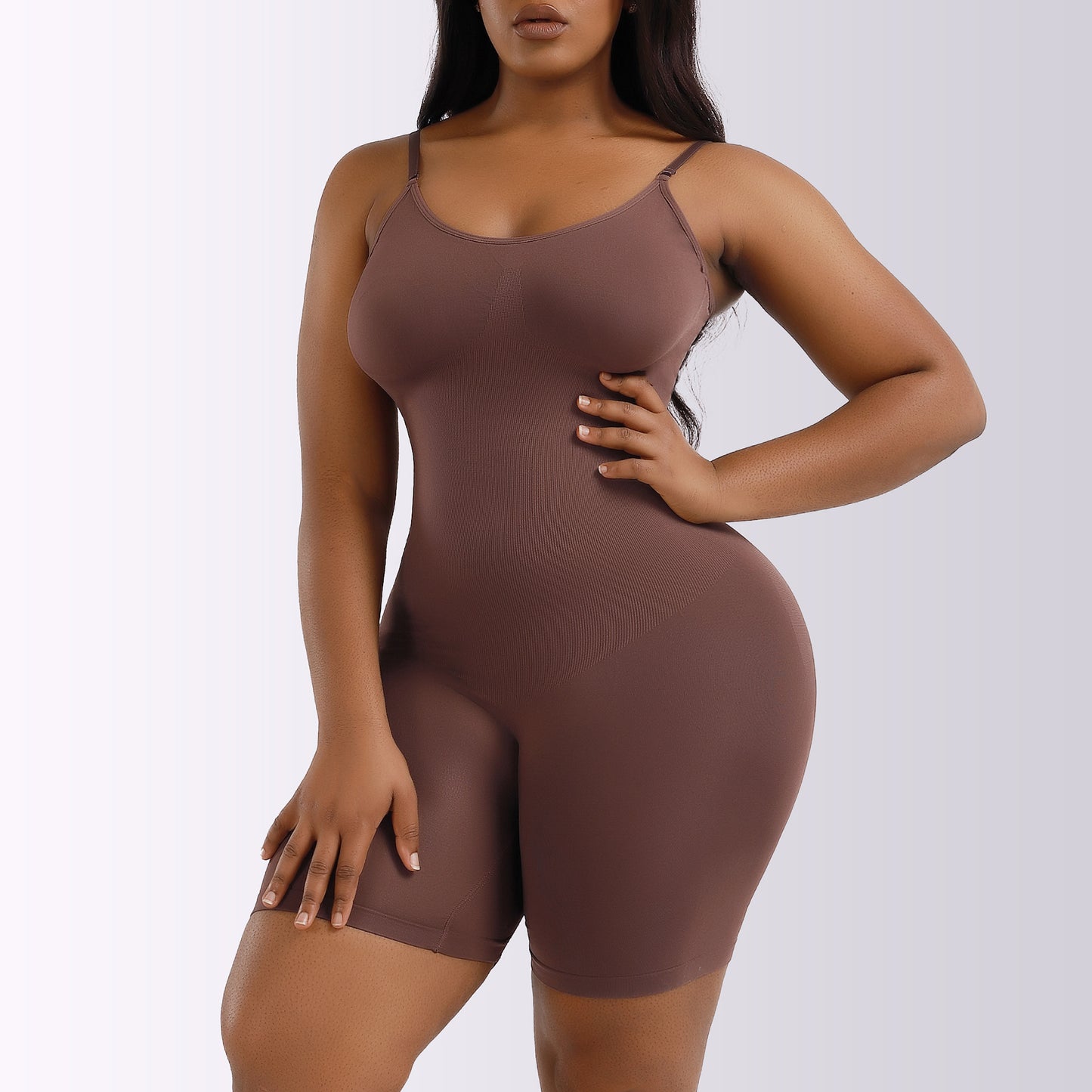 LVUBODY Bodysuit Mid Thigh Butt Lifter Body Shaper Shorts