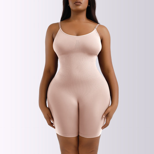 LVUBODY Bodysuit Mid Thigh Butt Lifter Body Shaper Shorts